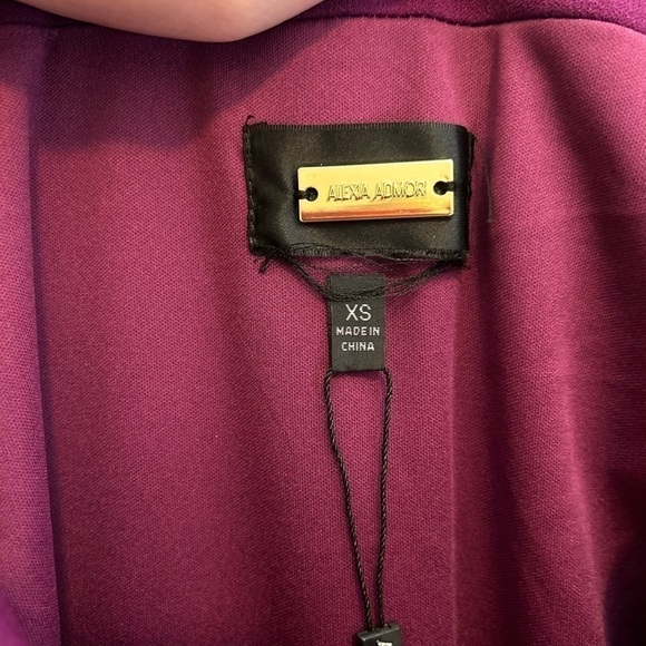 Alexia Admor Olivia Draped Sheath Dress - Plum - Picture 13 of 14